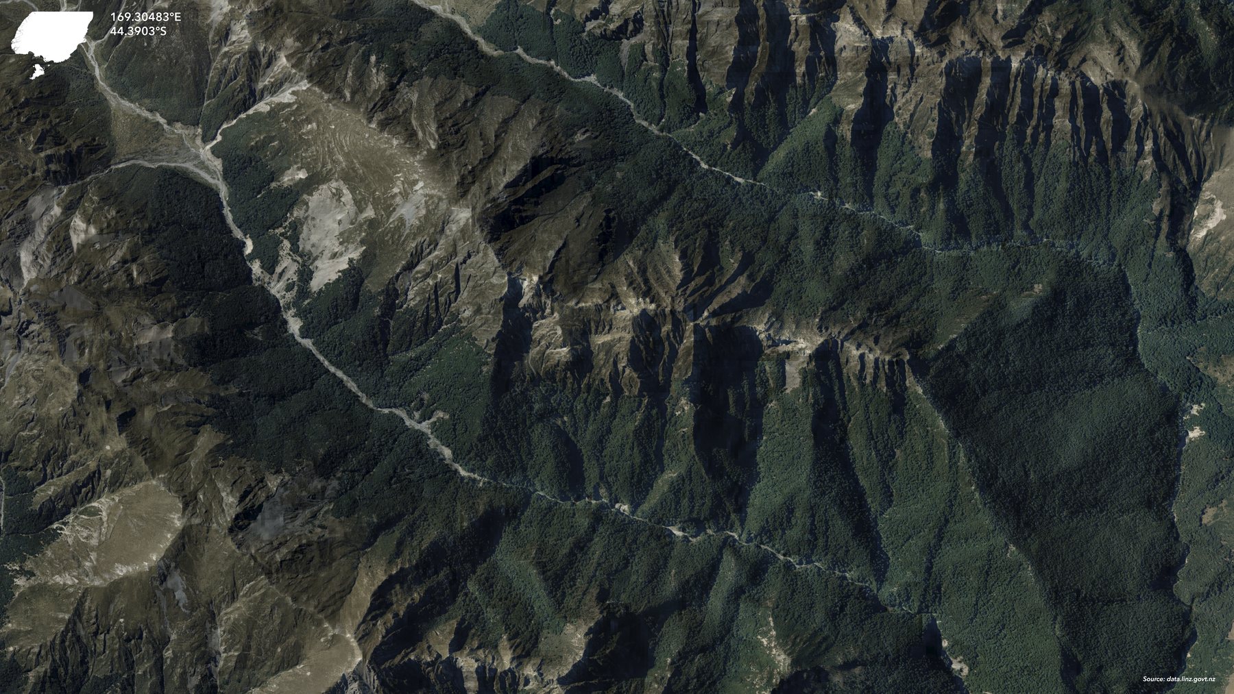LINZ imagery: Otago
